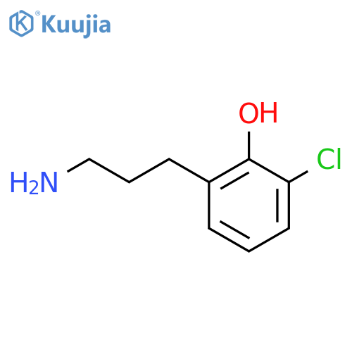2-(3-aminopropyl)-6-chlorophenol structure