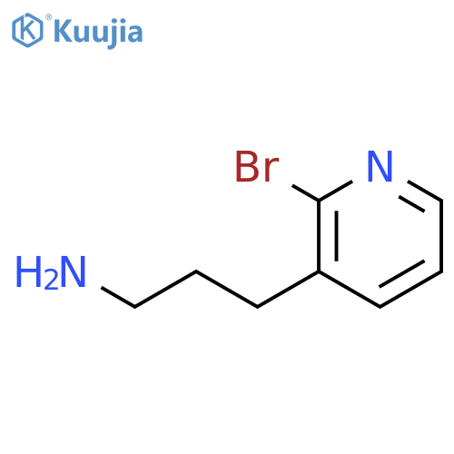 3-(2-bromopyridin-3-yl)propan-1-amine structure