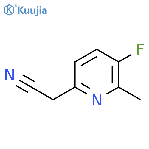 2-(5-Fluoro-6-methylpyridin-2-yl)acetonitrile structure