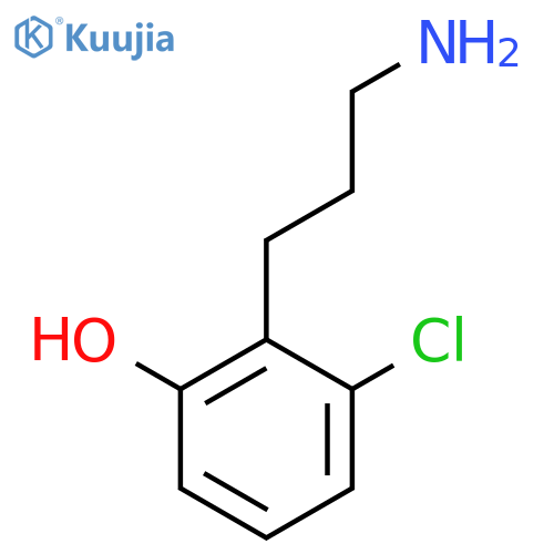 2-(3-aminopropyl)-3-chlorophenol structure