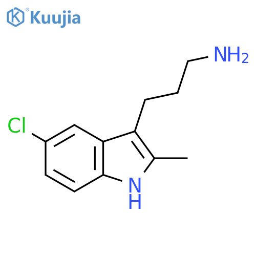 3-(5-Chloro-2-methyl-3-indolyl)-1-propanamine structure