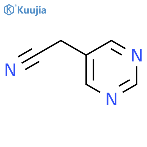 2-pyrimidin-5-ylacetonitrile structure