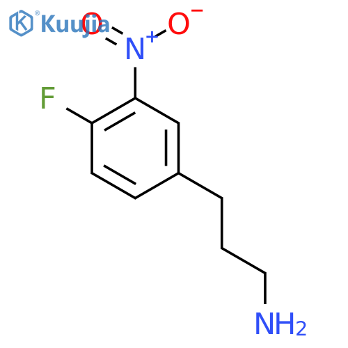 3-(4-fluoro-3-nitrophenyl)propan-1-amine structure