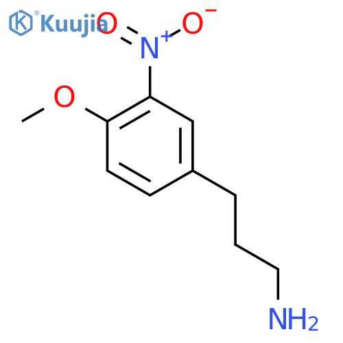 3-(4-methoxy-3-nitrophenyl)propan-1-amine structure