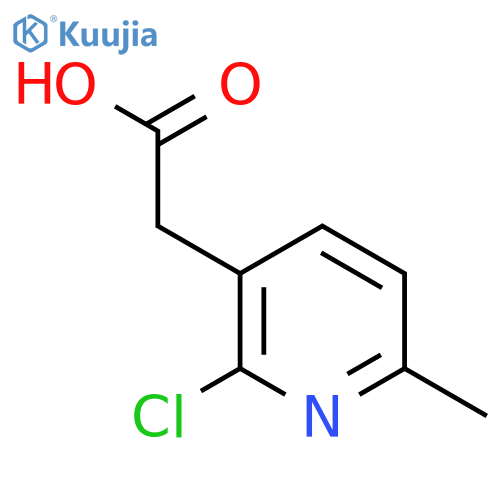 2-(2-Chloro-6-methylpyridin-3-yl)acetic acid structure