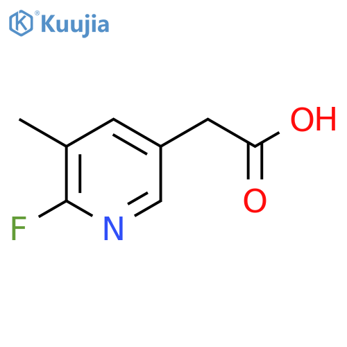 2-(6-Fluoro-5-methylpyridin-3-yl)acetic acid structure