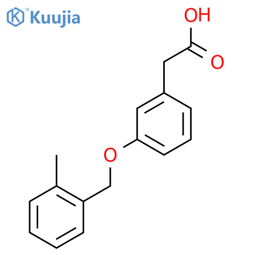2-{3-(2-Methylphenyl)methoxyphenyl}acetic Acid structure