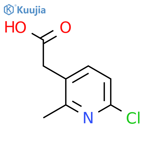 2-(6-Chloro-2-methylpyridin-3-yl)acetic acid structure