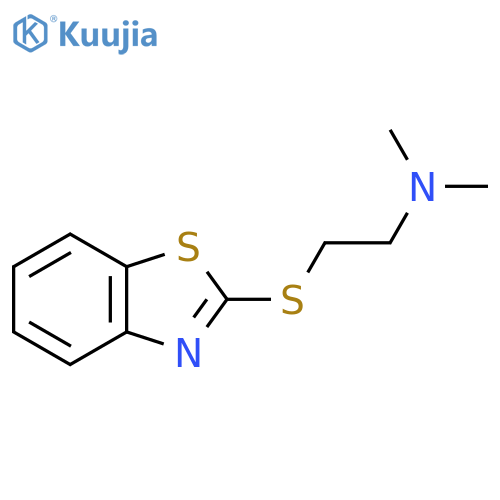 2-(1,3-benzothiazol-2-ylsulfanyl)ethyldimethylamine structure