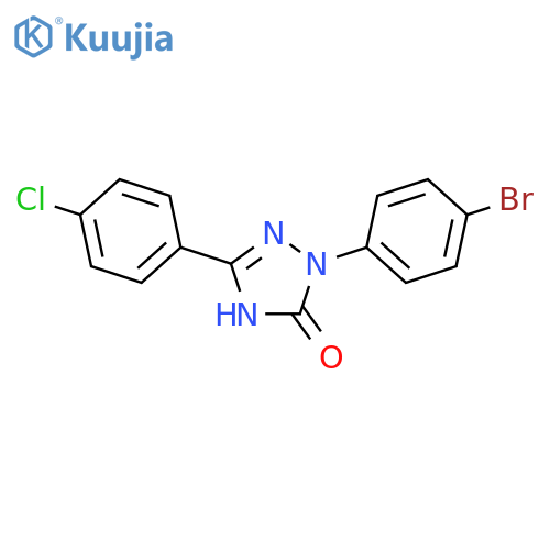 2-(4-Bromophenyl)-5-(4-chlorophenyl)-1,2-dihydro-3H-1,2,4-triazol-3-one structure