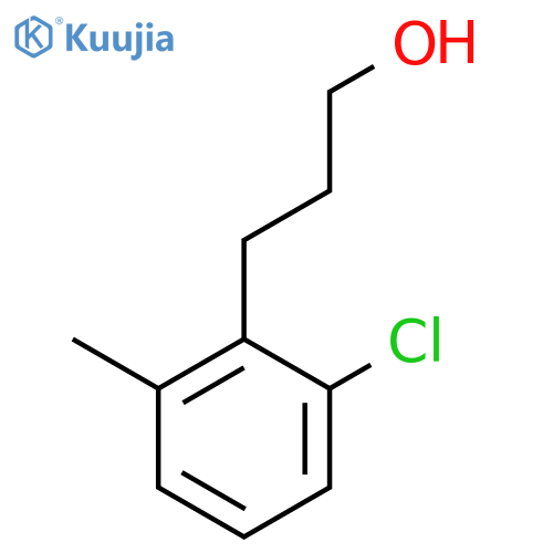 3-(2-chloro-6-methylphenyl)propan-1-ol structure
