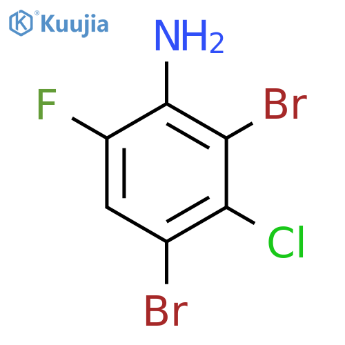 2,4-Dibromo-3-chloro-6-fluoroaniline structure