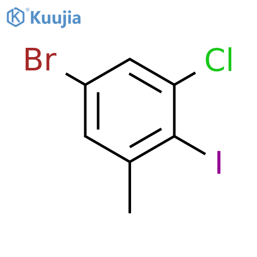 5Bromo-3-chloro-2-iodotoluene structure