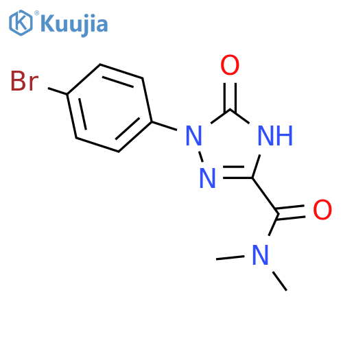 <br>1-(4-Bromophenyl)-2,5-dihydro-5-oxo-1H-1,2,4-triazole-3-carboxylic acid dim ethylamide structure