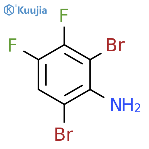 2,6-Dibromo-3,4-difluoroaniline structure