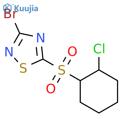 3-Bromo-5-(2-chlorocyclohexylsulfonyl)-1,2,4-thiadiazole structure