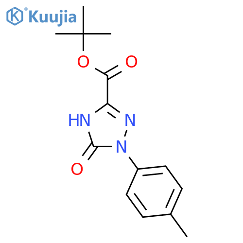 <br>tert.-Butyl 2,5-dihydro-1-(4-methylphenyl)-5-oxo-1H-1,2,4-triazole-3-carbox ylate structure