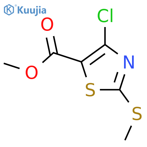 Methyl 4-chloro-2-(methylthio)thiazole-5-carboxylate structure