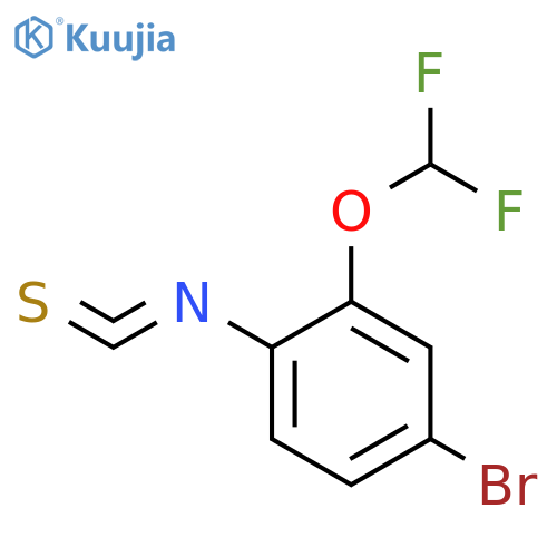 4-Bromo-2-(difluoromethoxy)phenylisothiocyanate structure