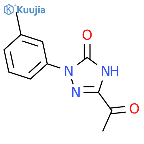 5-Acetyl-1,2-dihydro-2-(3-methylphenyl)-3H-1,2,4-triazol-3-one structure