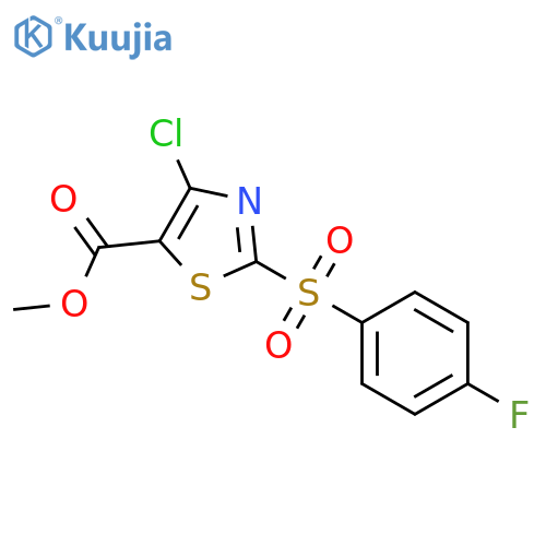 Methyl 4-chloro-2-(4-fluorophenylsulfonyl)thiazole-5-carboxylate structure