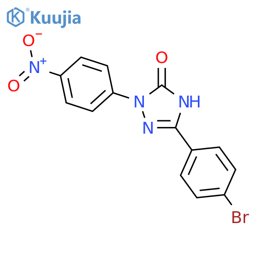 5-(4-Bromophenyl)-1,2-dihydro-2-(4-nitrophenyl)-3H-1,2,4-triazol-3-one structure