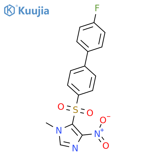 5-(4'-Fluorobiphenyl-4-sulfonyl)-1-methyl-4-nitro-1H-imidazole structure