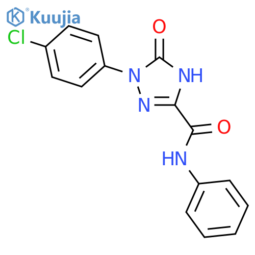 <br>1-(4-Chlorophenyl)-2,5-dihydro-5-oxo-1H-1,2,4-triazole-3-carboxylic acid ph enylamide structure