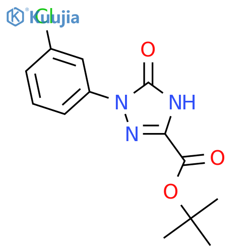 <br>tert.-Butyl 1-(3-chlorophenyl)-2,5-dihydro-5-oxo-1H-1,2,4-triazole-3-carbox ylate structure