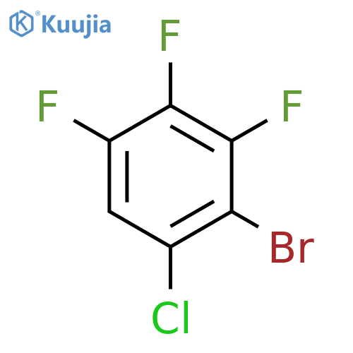 1-Bromo-2-chloro-4,5,6-trifluorobenzene structure