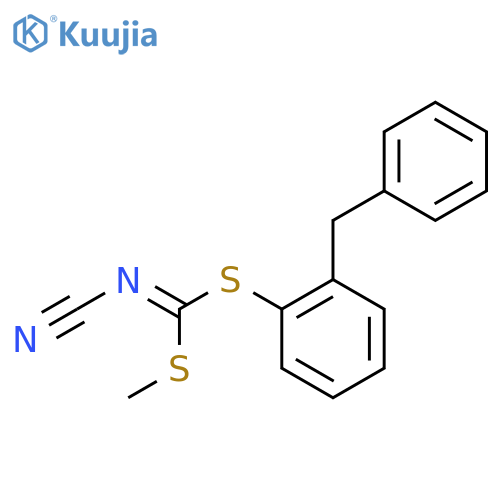 Methyl (2-benzylphenyl) cyanocarbonimidodithioate structure