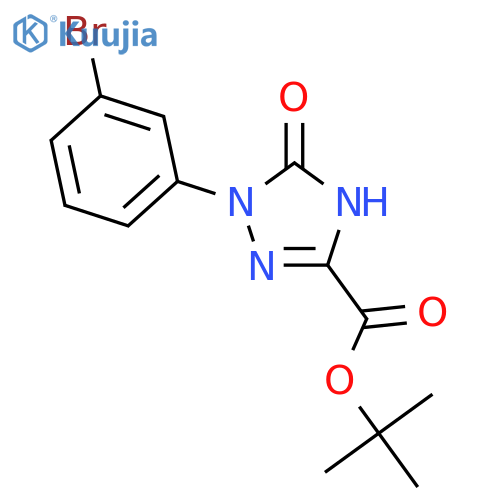 <br>tert.-Butyl 1-(3-bromophenyl)-2,5-dihydro-5-oxo-1H-1,2,4-triazole-3-carboxy late structure