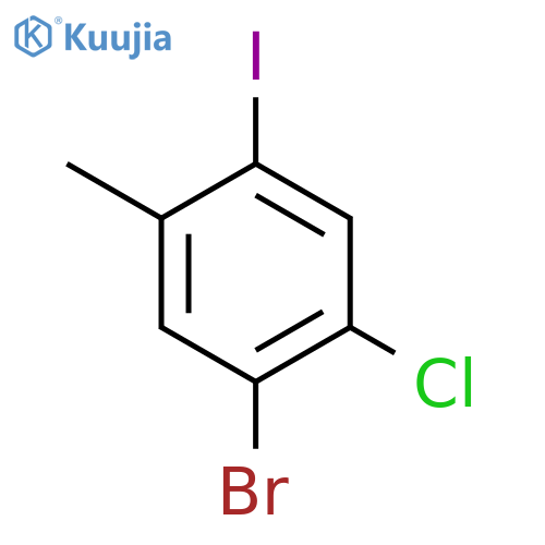 5-Bromo-4-chloro-2-iodotoluene structure