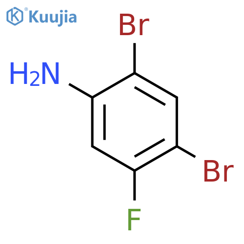 2,4-Dibromo-5-fluoroaniline structure
