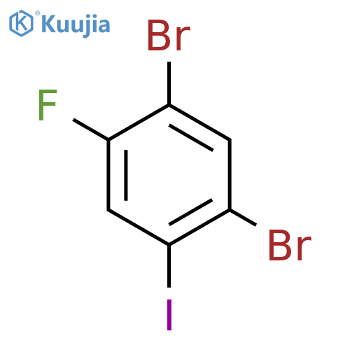 2,4-Dibromo-5-fluoroiodobenzene structure