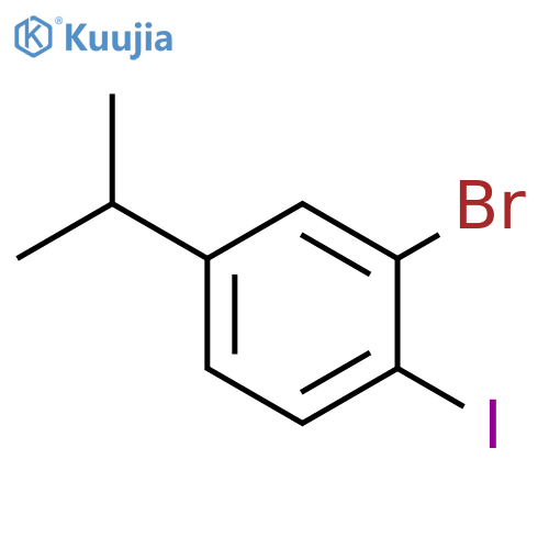 3-Bromo-4-iodoisopropylbenzene structure