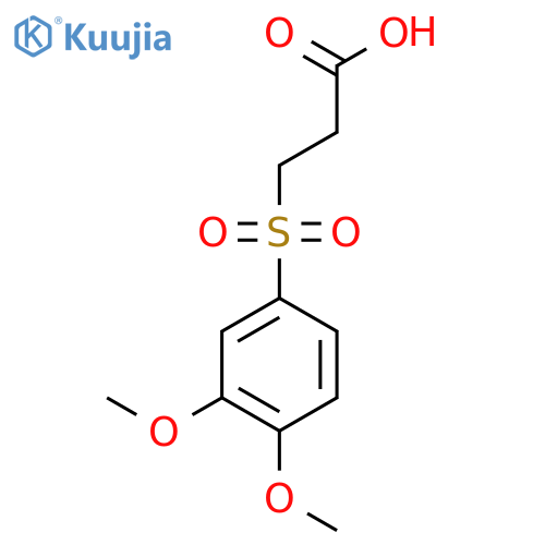 3-(3,4-Dimethoxybenzenesulfonyl)propanoic acid structure