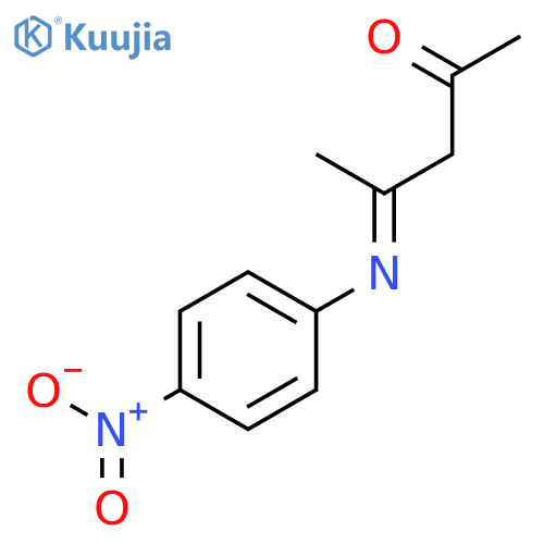 2-Pentanone, 4-[(4-nitrophenyl)imino]- structure