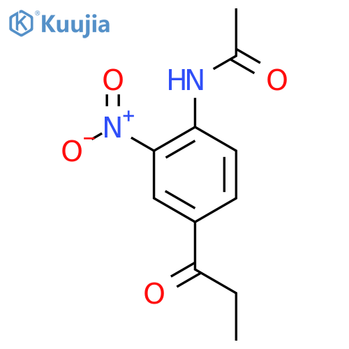 N-(2-nitro-4-propanoylphenyl)acetamide structure