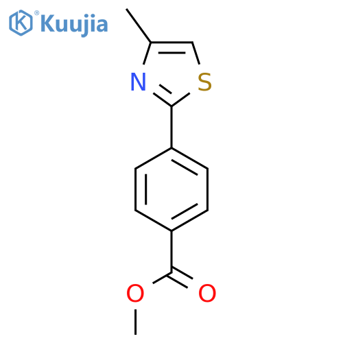 Methyl 4-(4-methyl-1,3-thiazol-2-yl)benzoate structure