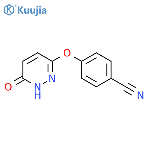4-[(1,6-dihydro-6-oxo-3-pyridazinyl)oxy]-Benzonitrile structure