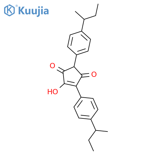 4-Cyclopentene-1,3-dione, 4-hydroxy-2,5-bis[4-(1-methylpropyl)phenyl]- structure