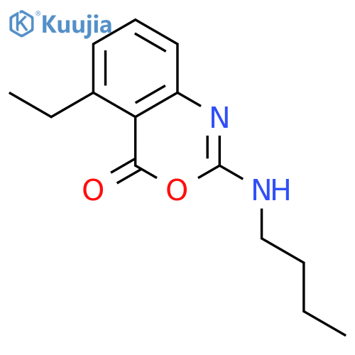 2-(butylamino)-5-ethyl-3,1-benzoxazin-4-one structure