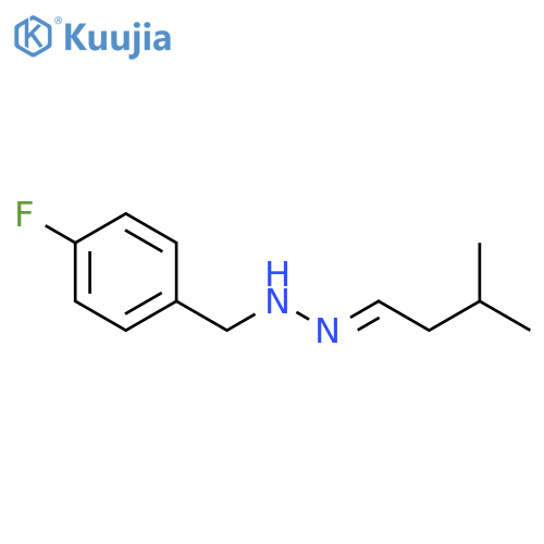 Butanal, 3-methyl-, (4-fluorophenyl)methylhydrazone structure