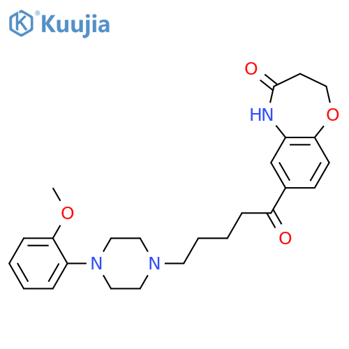 1,5-Benzoxazepin-4(5H)-one, 2,3-dihydro-7-[5-[4-(2-methoxyphenyl)-1-piperazinyl]-1-oxopentyl]- structure