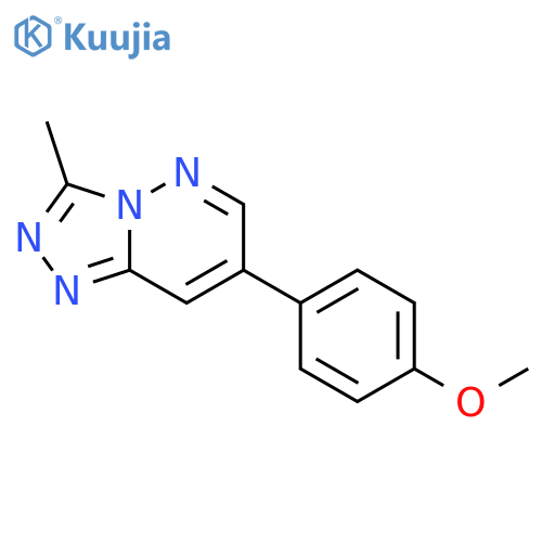 1,2,4-Triazolo[4,3-b]pyridazine,7-(4-methoxyphenyl)-3-methyl- structure