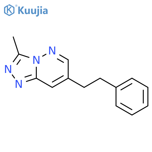 1,2,4-Triazolo[4,3-b]pyridazine,3-methyl-7-(2-phenylethyl)- structure