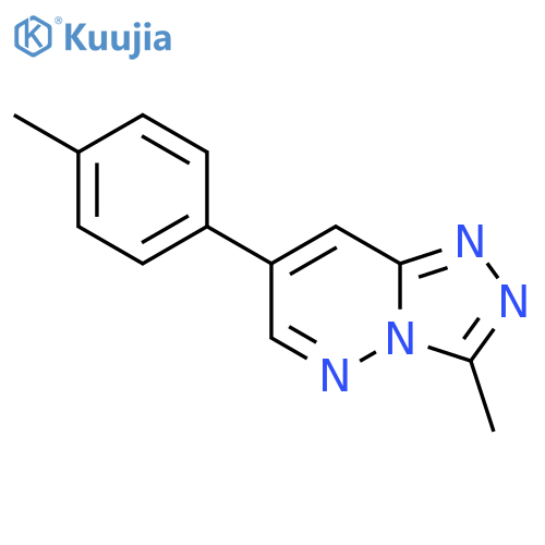 3-methyl-7-(4-methylphenyl)-[1,2,4]triazolo[4,3-b]pyridazine structure