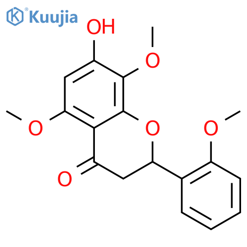 (S)-7-Hydroxy-5,8-dimethoxy-2-(2-methoxyphenyl)chroman-4-one structure