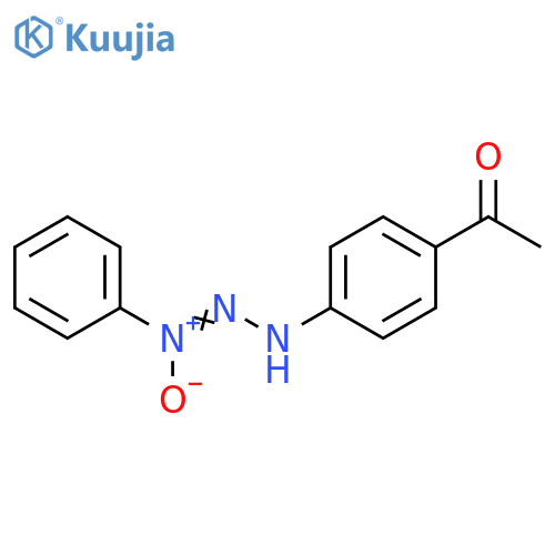 Ethanone, 1-[4-(3-phenyl-2-triazenyl)phenyl]-, N-oxide structure